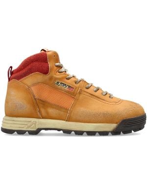 Autry Lace-Up Boots - Brown