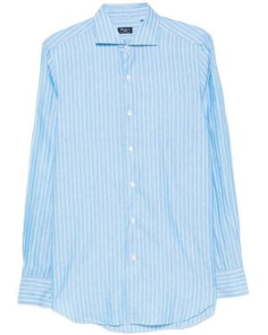 Finamore 1925 Overhemden ,Blauw ,Shirts