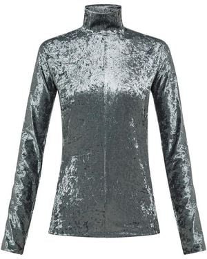 forte_forte Long Sleeve Tops - Blue