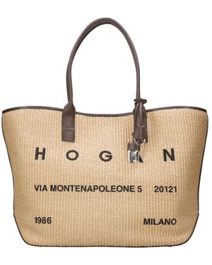 Hogan Tote Bags - Natural