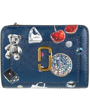 Marc Jacobs The Mini Compact Wallet - Blauw