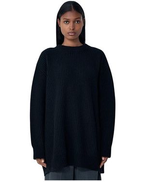 MM6 by Maison Margiela Round-Neck Knitwear - Blue
