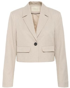Kaffe Kaserena Cropped Blazer - Naturel