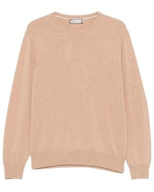 Canali Rundhals-Strickware - Natur
