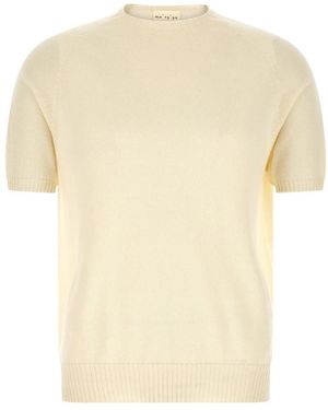 Ma'ry'ya Round-Neck Knitwear - Neutro