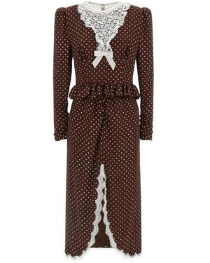 Alessandra Rich Maxi Dresses - Marrón