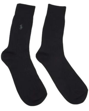 Ralph Lauren Chaussettes À Logo - Schwarz