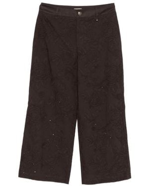 Liu Jo Cropped Trousers - Black