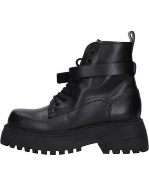 3Juin Lace-Up Boots - Black