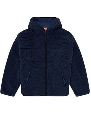 DIESEL Faux Fur & Shearling Jackets - Azul