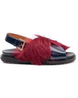 Marni Fussbett Sandal - Rot