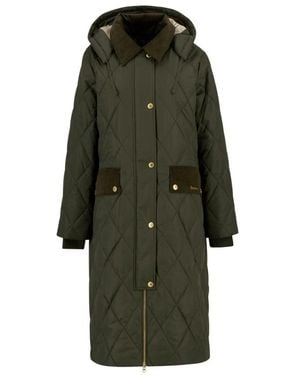 Barbour Denim Single Breasted Coat in Blue | Lyst
