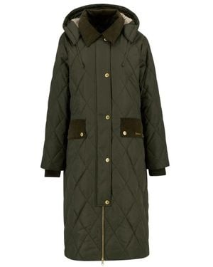 Barbour Single-Breasted Coats - Green