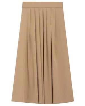 PT Torino Midi Skirts - Natural