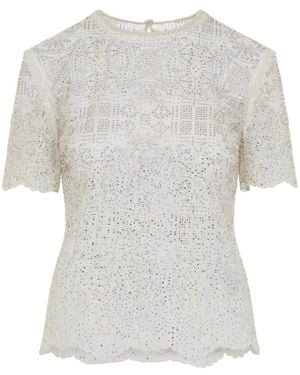 Ermanno Scervino Overhemden ,Wit ,Blouses - Grijs