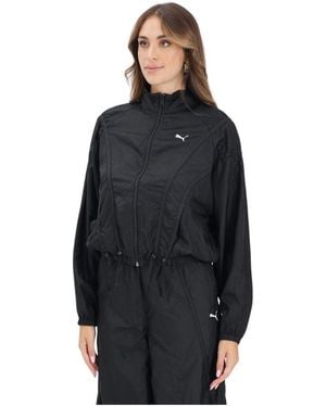PUMA Jassen ,Zwart ,Polyester Dare To Zwarte Windjack