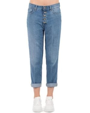 Dondup Koons Cropped Jeans - Blauw