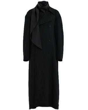 Carven Double-Breasted Coats - Black