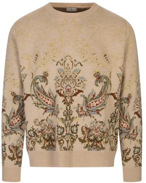 Etro Round-Neck Knitwear - Neutro