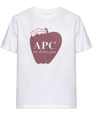 A.P.C. T-Shirts - Blanc