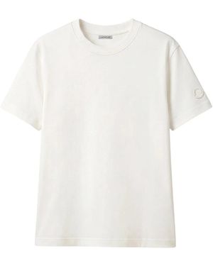Moncler Tops ,Ss T-Shirt - Wit