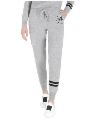 Dee Ocleppo Broeken ,Grijs ,Kasjmier Crown Of Edinburgh Cashmere Trainingsbroek