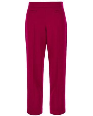 Fendi Broeken ,Rood ,Wol Slim-Fit Broek