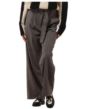 Second Female Wide Trousers - Zwart