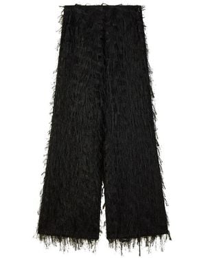 Patrizia Pepe Wide Trousers - Black