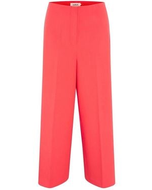 Soaked In Luxury Wide Trousers - Red