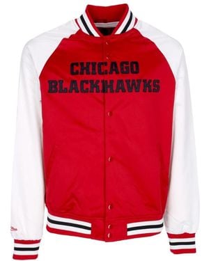 Mitchell & Ness Bomber Jackets - Red