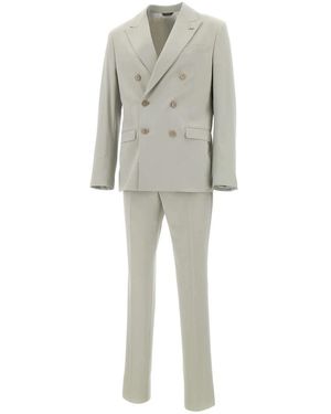 Manuel Ritz Double Breasted Suits - Grey