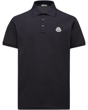 Moncler Polo Shirts - Negro