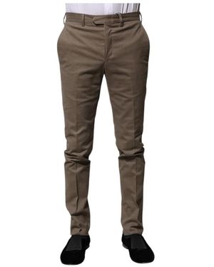 Bencivenga Braune Tapered Dress Hose - Grau