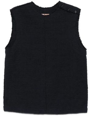 N°21 Tops ,Blauw ,Sleeveless Tops - Zwart