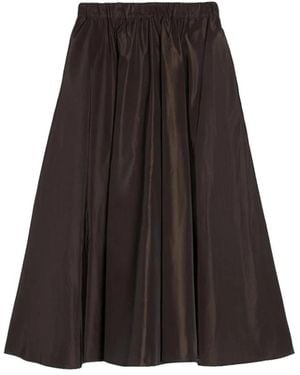 Aspesi Mia Taffeta Rok - Bruin