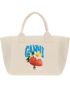 Ganni Shopping Bags - Red