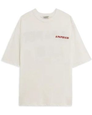 A PAPER KID T-Shirts - White