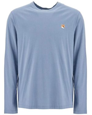 Maison Kitsuné Long Sleeve Tops - Blue