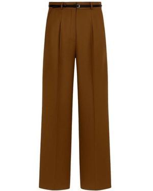 Sportmax Wide Trousers - Brown