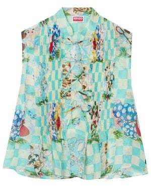 KENZO Sleeveless Tops - Green