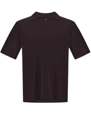 Herno Polo Met Jersey-Look - Zwart