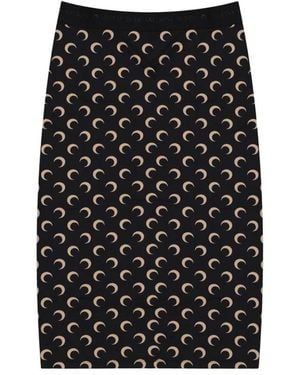 Marine Serre Pencil Skirts - Noir