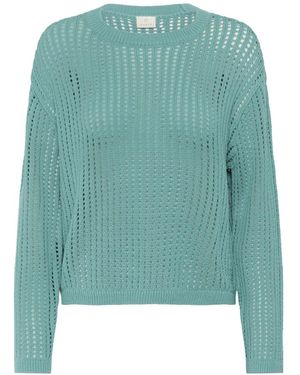 Kaffe Round-Neck Knitwear - Verde