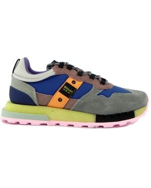 Blauer Sneakers - Bleu