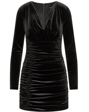 ACTUALEE Kleedjes ,Zwart ,Scoop Neck Jurk