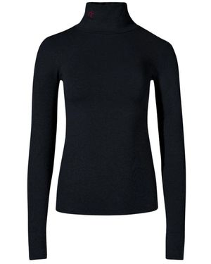 Perfect Moment Fitness ,Zwart ,Nylon Seamless Thermal Top - Blauw
