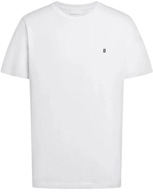 Dondup T-Shirt Mit Rundhalsausschnitt, Regular Fit, Aus Jersey - Weiß