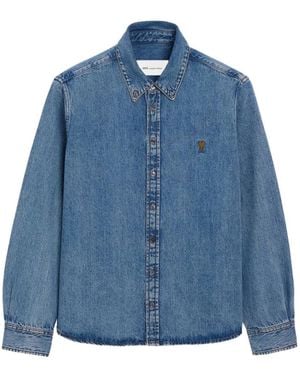 Ami Paris Denim Shirts - Azul