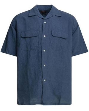 Beams Plus Short Sleeve Shirts - Blu